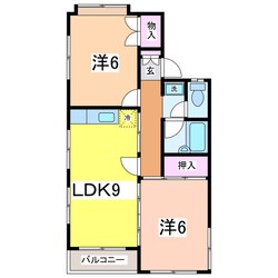 コーポミモザの物件間取画像